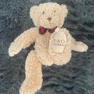 Fao Schwarz cuddly stuffed teddy bear